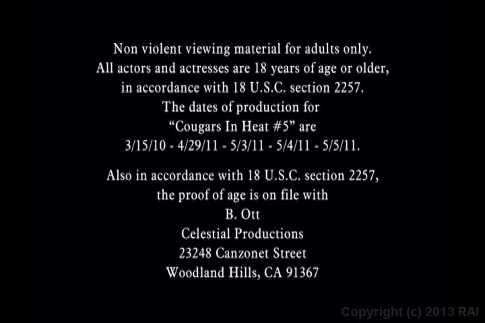 Credits Scroll After Hot Scene