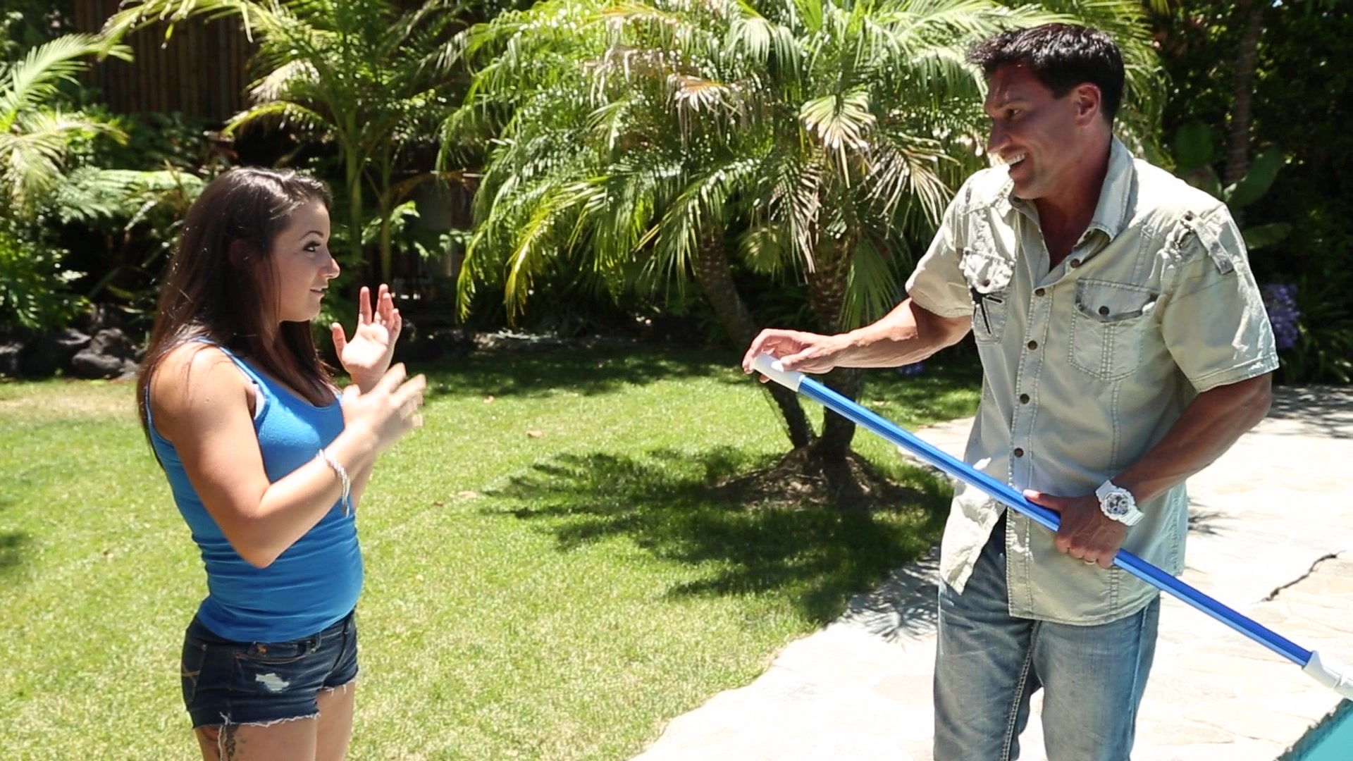 Charity Bangs Loves Pool Boys?